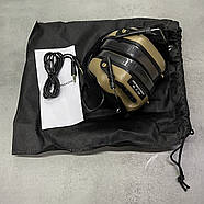 Навушники тактичні Earmor M31, активні, NRR 22, колір – Койот, активні навушники військові (M31 MOD3 Койот), фото 3