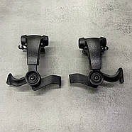 Кріплення для навушників на шолом Earmor M16C, адаптер чебурашка для навушників на рейку ARC, колір Чорний, фото 4