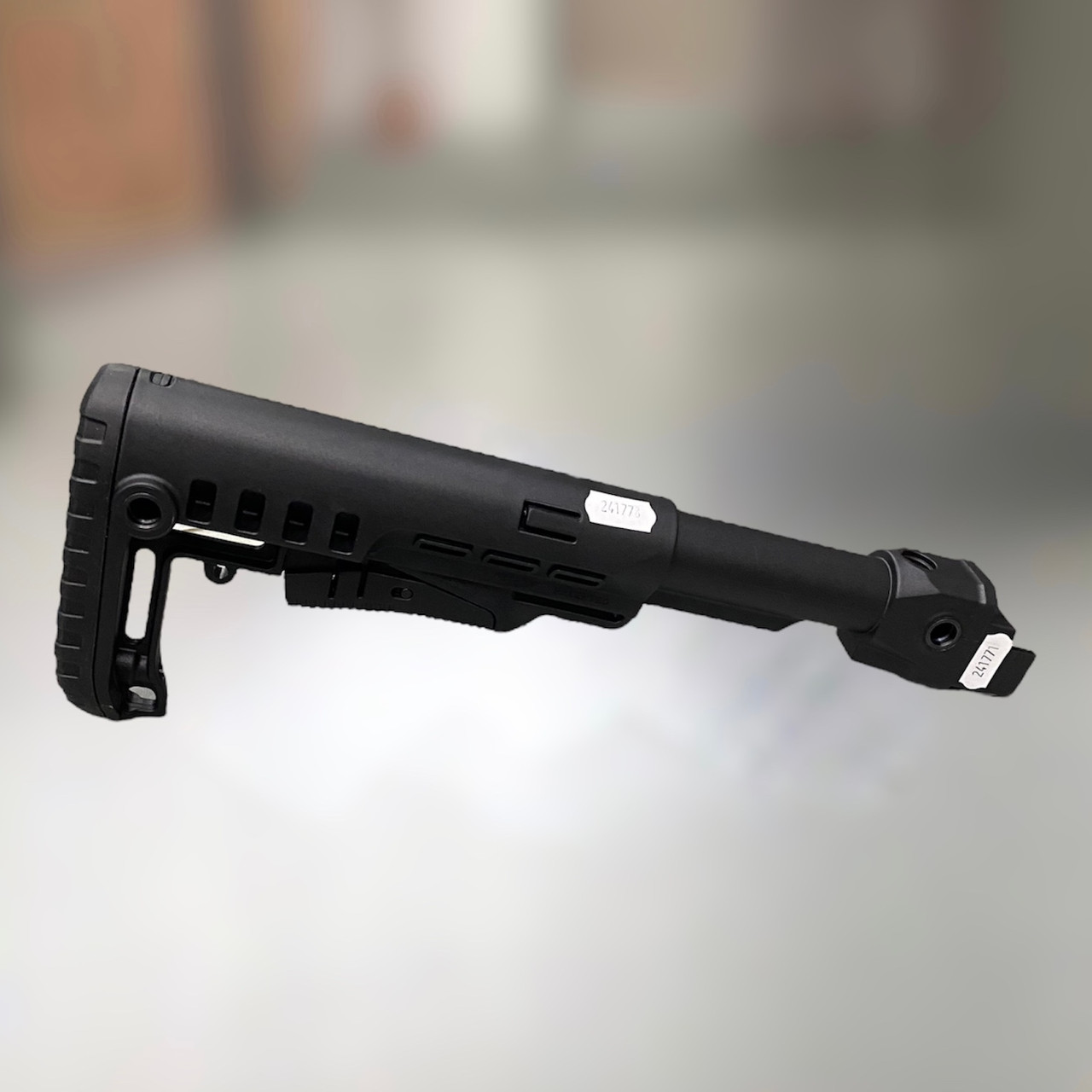 Прямий приклад DLG TACTICAL DLG-087, телескоп, без підщечника, Олива, (повний комплект), антабка на 2 сторони, фото 1