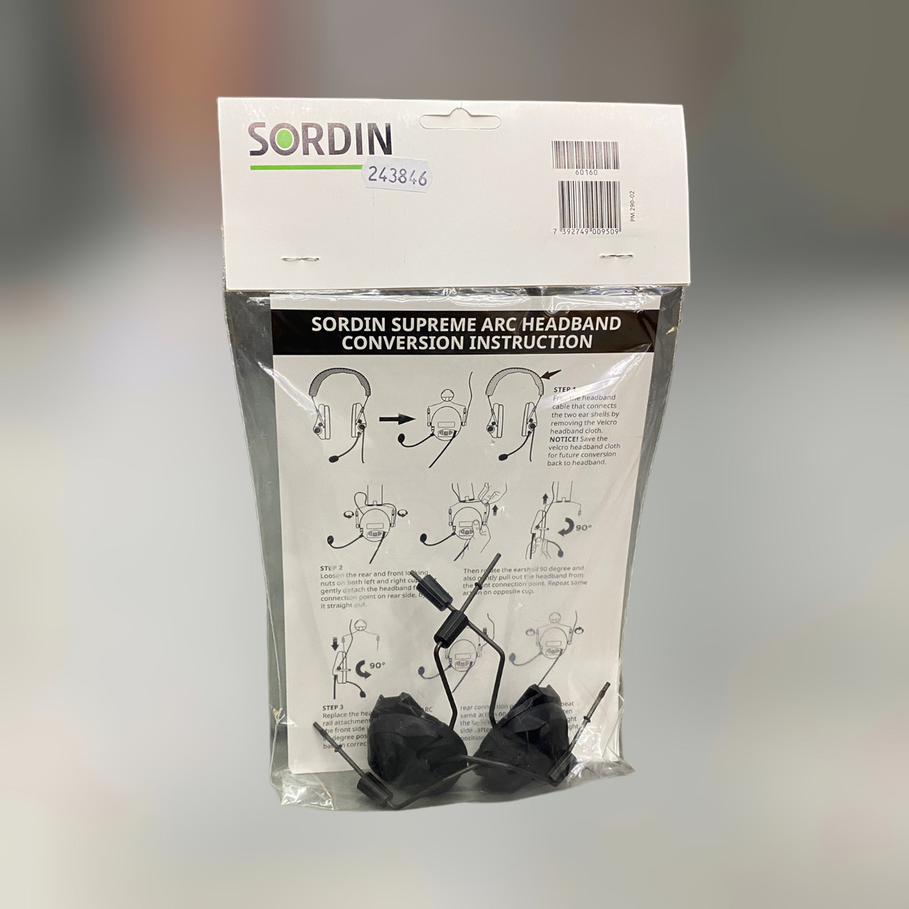 Кріплення для навушників Sordin ARC rails на шолом (для моделей Supreme Pro-X Slim і MIL CC Slim) - 60160, фото 1