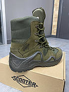Берці тактичні Waterproof високі Scooter 41 р, Олива, водостійкі берці армійські тактичні, фото 8