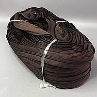 Рулонная молния, спираль Т-7 цвет #570 - шоколадный КР
