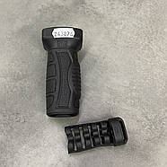 Рукоятка перенесення вогню DLG Tactical (DLG-162), на Пікатінні, колір Чорний, прогумована, фото 4