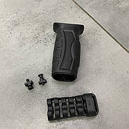 Рукоятка перенесення вогню DLG Tactical (DLG-165), на M-LOK, колір Чорний, прогумована, з відсіком для зберігання, фото 2