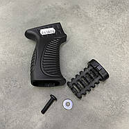 Ручка пістолетна для АК47/АК74 DLG Tactical (DLG-107), колір Чорний, з відсіком усередині, фото 8