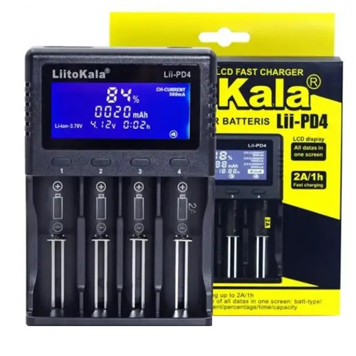 Професійне зарядний пристрій Liitokala Lii-PD4 (Ni-Mh, Li-ion, LiFePO4)