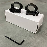 Кільця Hawke Precision Steel, 25.4 мм, Low, на Weaver / Picatinny (23000), фото 4