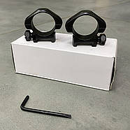 Кільця Hawke Precision Steel, 30 мм, Low, на Weaver / Picatinny (23005), фото 4