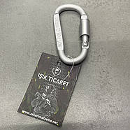 Карабін з муфтою, Single Sword, колір Сріблястий, до 100 кг, алюмінієвий сплав, карабін тактичний, фото 2