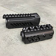 Цівка FAB Defense KPR полімерна для на АКС-74У. 4 планки Picatinny. Колір - Чорний. (KPRB), фото 7