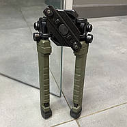 Сошки FAB Defense SPIKE M (180-290 мм), база кріплення M-LOK, колір Олива, фото 3