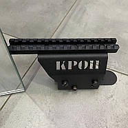 Кронштейн КРОН польовий снайперський, планка Пікатінні (Picatinny) для АКМ, АКМС, АК-74, РПК під приціл, оптику, фото 3