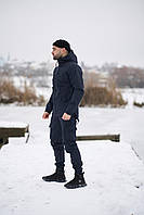 Костюм тактичний Soft Shell ДСНС Демісезонний костюм МНС софтшел синій на флісі