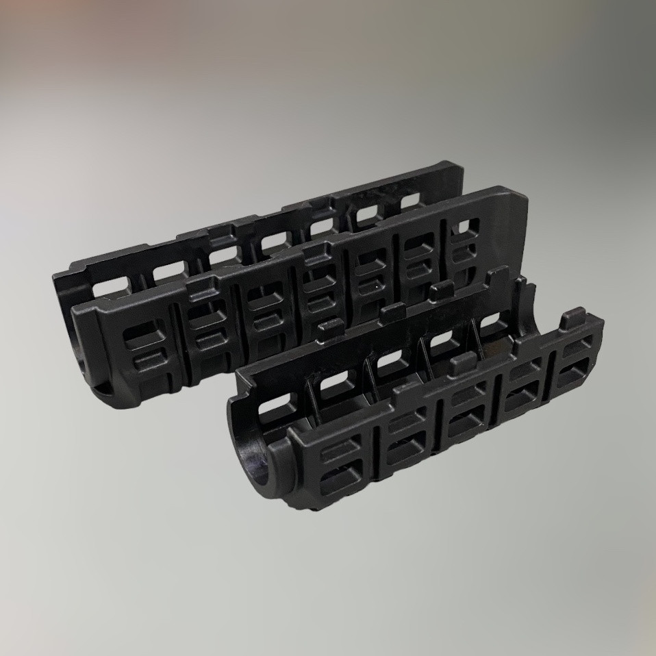 Цівка на АК 47/74 DLG TACTICAL (DLG-136) тугоплавка, колір Чорний, планка picatinny з кріпленням M-LOK, фото 1