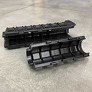 Цівка на АК 47/74 DLG TACTICAL (DLG-136) тугоплавка, колір Чорний, планка picatinny з кріпленням M-LOK, фото 3