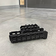 Цівка на АК 47/74 DLG TACTICAL (DLG-136) тугоплавка, колір Чорний, планка picatinny з кріпленням M-LOK, фото 4