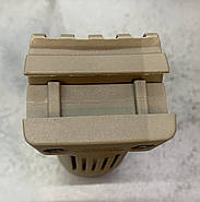 Рукоятка тактична середня, DLG TACTICAL (DLG-116-black), Чорна, з відсіком для зберігання, на Вівер/Пікатінні Койот, фото 2