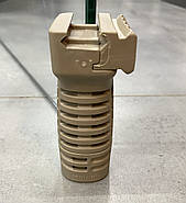 Рукоятка тактична середня, DLG TACTICAL (DLG-116-black), Чорна, з відсіком для зберігання, на Вівер/Пікатінні Койот, фото 4