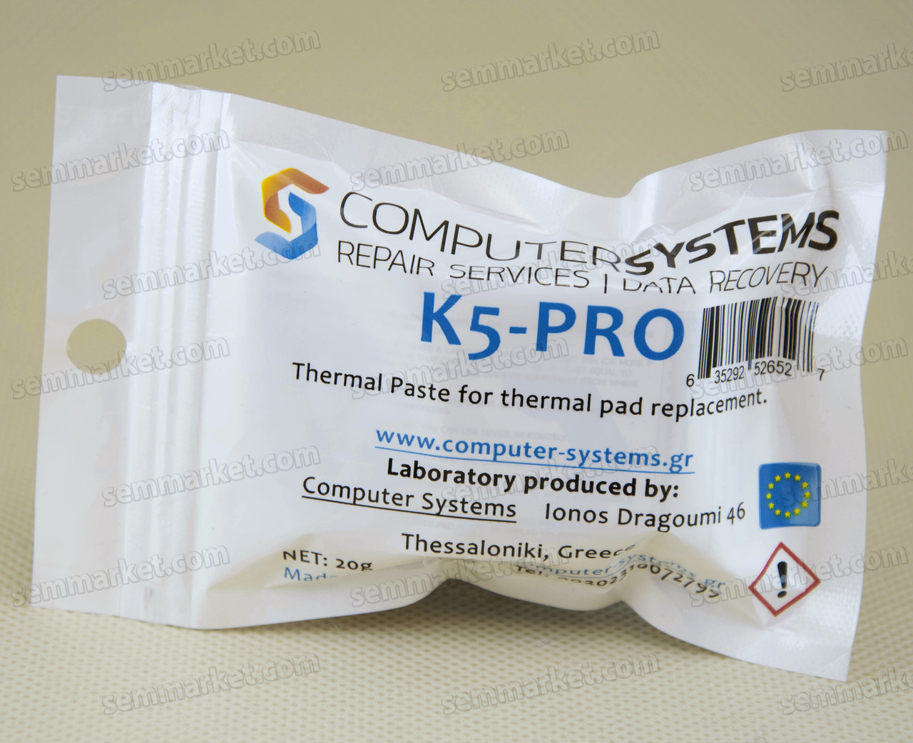 Термопрокладка жидкая K5-PRO Греция 5.3W 20г оригинал термоинтерфейс термогель терможвачка - фото 10 - id-p324318918