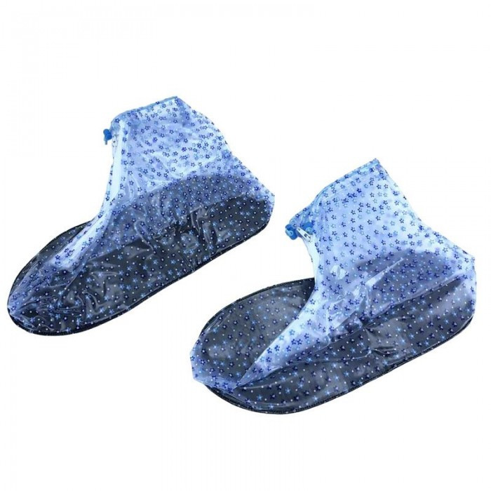 Тор! Водонепроницаемые чехлы-бахилы на обувь от дождя размер Размер S Синие - фото 2 - id-p2084266573
