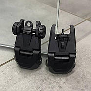 Мушка та цілик LD Turkish SG-1, складані, низькі, на Picatinny, колір Чорний, Туреччина, фото 2