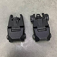 Мушка та цілик LD Turkish SG-1, складані, низькі, на Picatinny, колір Чорний, Туреччина, фото 3