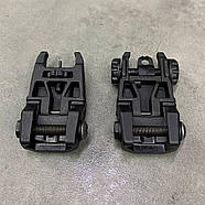 Мушка та цілик LD Turkish SG-1, складані, низькі, на Picatinny, колір Чорний, Туреччина, фото 4