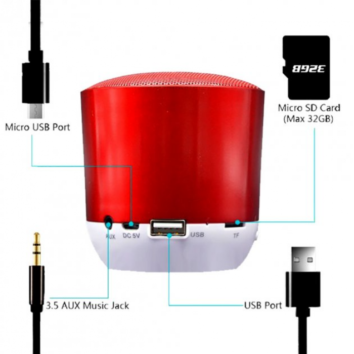 Тор! Беспроводная Bluetooth колонка HOPESTAR H9, HQ StrongPower Красная - фото 1 - id-p2084266583