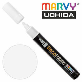 Художній маркер Marvy для розпису тканин, Білий, односторонній, #223, DecoFabric (028617260006)