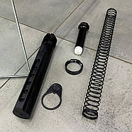Комплект буферної трубки LD Turkish для AR-15, трубка + буфер + пружина + контргайка + торцева пластина, фото 2