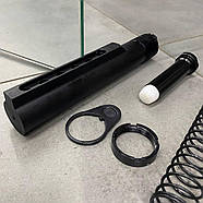 Комплект буферної трубки LD Turkish для AR-15, трубка + буфер + пружина + контргайка + торцева пластина, фото 3