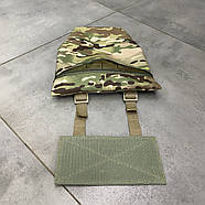 Підсумок з балістичним пакетом, фартух напашник для плитоноски, розмір S, Мультикам, Cordura 1000D, фото 6