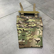 Підсумок з балістичним пакетом, фартух напашник для плитоноски, розмір S, Мультикам, Cordura 1000D, фото 10