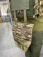 Підсумок з балістичним пакетом, фартух напашник для плитоноски, розмір S, Мультикам, Cordura 1000D, фото 9