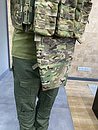 Підсумок фартух напашник для плитоноски, розмір L, Мультикам, WINTAC, Cordura 1000D, сумка під балістичний пакет, фото 3