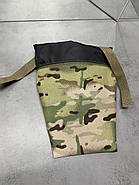 Підсумок фартух напашник для плитоноски, розмір L, Мультикам, WINTAC, Cordura 1000D, сумка під балістичний пакет, фото 5