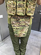 Підсумок фартух напашник для плитоноски, розмір L, Мультикам, WINTAC, Cordura 1000D, сумка під балістичний пакет, фото 9