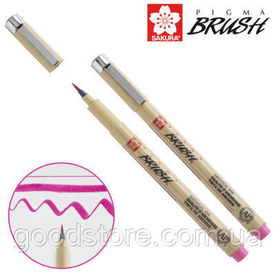 Лайнер Sakura пензель PIGMA Brush, Рожевий (084511352124)