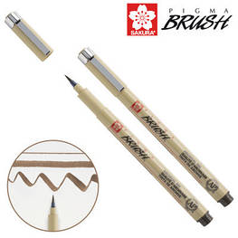 Лайнер Sakura пензель PIGMA Brush, Сепія (084511352155)