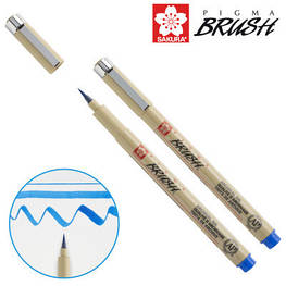 Лайнер Sakura пензель PIGMA Brush, Синій (084511352322)