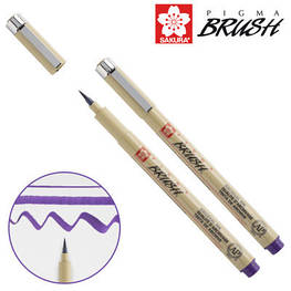 Лайнер Sakura пензель PIGMA Brush, Фіолетовий (084511352131)