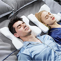 Тор! Ортопедическая изогнутая подушка для сна Nap pillow DL-137 с тоннелем для руки