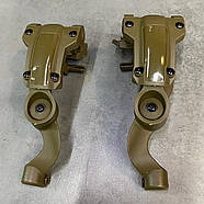 Кріплення для навушників на шолом HD-ACC-08, адаптер чебурашка для навушників на рейку ARC, колір — Койот, фото 2