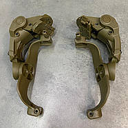 Кріплення для навушників на шолом HD-ACC-08, адаптер чебурашка для навушників на рейку ARC, колір — Койот, фото 3