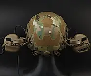 Кріплення для навушників на шолом HD-ACC-08, адаптер чебурашка для навушників на рейку ARC, колір — Койот, фото 7