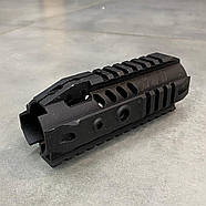 Цівка 14 см для AR15 з планками Пікатінні, колір – Чорний, LD Turkish, фото 4