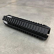 Цівка 21 см для AR15 з планками Пікатінні, колір — Чорний, LD Turkish, фото 5