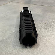 Цівка 21 см для AR15 з планками Пікатінні, колір — Чорний, LD Turkish, фото 7