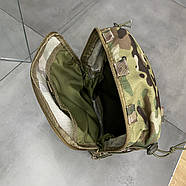 Підсумок-рюкзак сухарний на плитоноску з Моллі, Мультикам, WINTAC, Cordura 1000D, сумка сухарна тактична, сумка сухарка армійська, фото 5