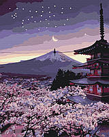 Картина Рисование по номерам Восточная тематика Картины по номерам на холсте Вечерняя Япония Brushme BS33813